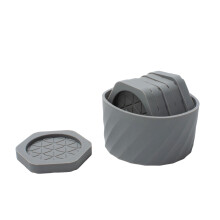 La conception hexagonale d'ensemble de caboteur résistant à-Gris