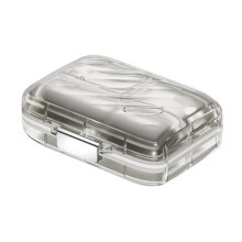 Petit organisateur de pilules pour les voyageurs-Gris clair