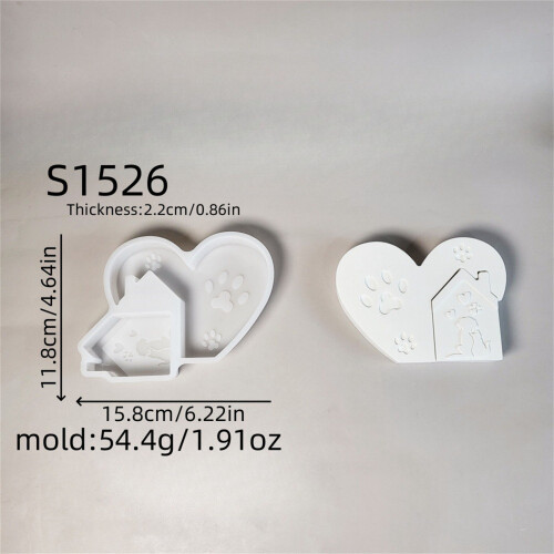 Moules à bougies en Silicone en forme de maison en forme de 2