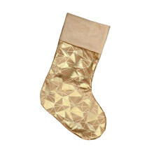 Christmas Hanging Sock Holiday Party Gift Bag For Mantel-Gold
