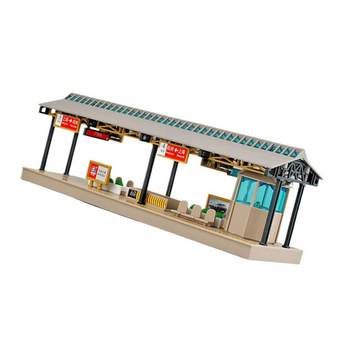 DIY 1/64 Unassembly Metro Scene Building Set Compatible-Station