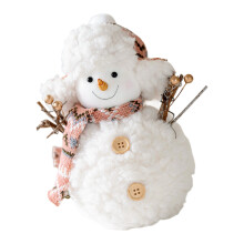 Knitted Snowman Doll Festival Home Decoration Easy To Store-L