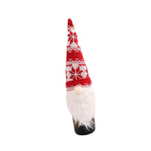 Knitted Santa Wine Bottle Hat Christmas-Watermelon Red