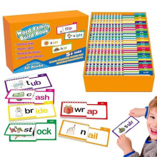 30 Reading and Rhyming Flipbooks, Word Families, Flashcards, Flashcards for Kindergarten, Reading Games
