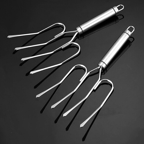 Barbecue Chicken Fork Stainless Steel Large Head Grill Meat Fork 2