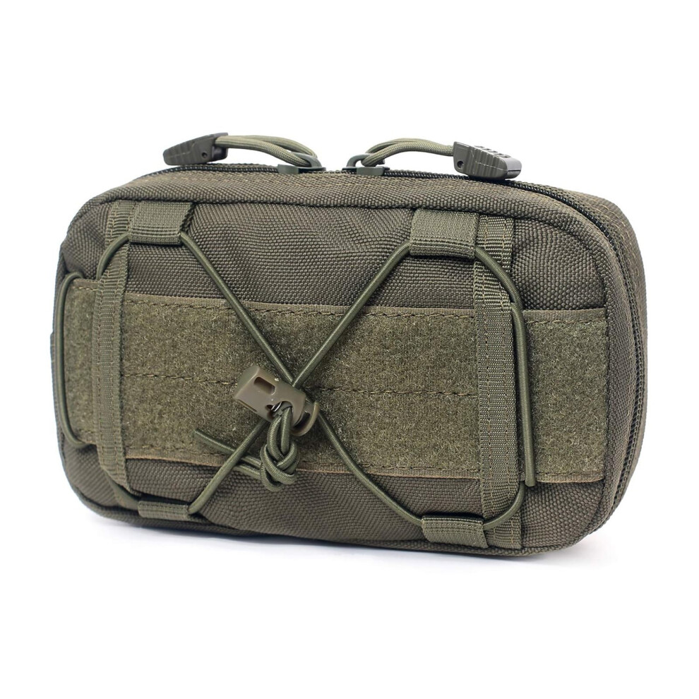 Molle Horizontal Admin Pouch  1000D Nylon EDC Tool Bag, Compact With Shoulder Strap