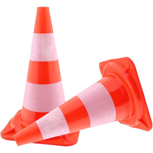 Traffic cones, warning cones, safety cones, Lbecker hat, course cones. 2