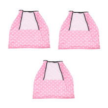 3pcs Winter Carseat Cover for Girls, Warm Nursing Breastfeeding Canopy, Machine Washable Stroller Protector, Easy Install Carrier Cover