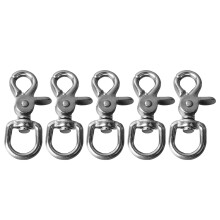 Heavy Duty Snap Hook Marine Grade Stainless Steel Swivel Eye Design Solid Construction Rust Resistant Swivel Trigger Snaps Wide Applicability Strong