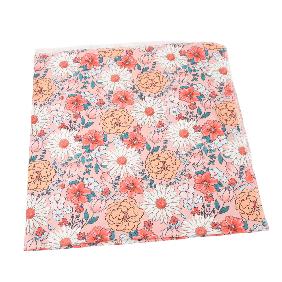 4-teilige Wickeldecke mit Blumenmuster für