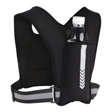 Running Vest With Phone Holder, Reflective Hydration Pockets, Water Bottle Pockets, Unisex For Running And Cycling