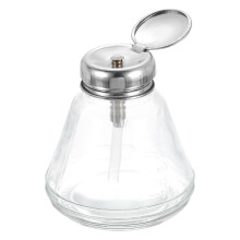 Solvent Alcohol Dispenser 180 ml Conical Pressure Pump Bottle for Acetone Polish Remover