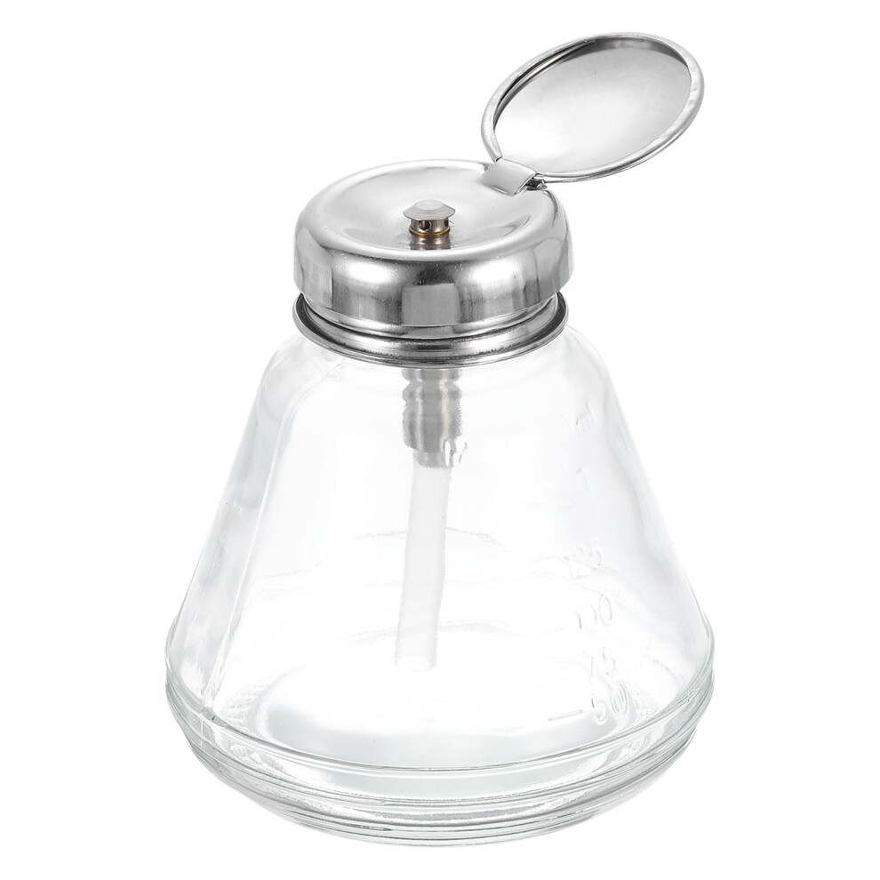Solvent Alcohol Dispenser 180 ml Conical Pressure Pump Bottle for Acetone Polish Remover