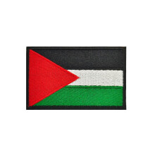 Palestine Flag Patch Embroidered Military Badge with Hook and Loop for Tactical Gear and Apparel