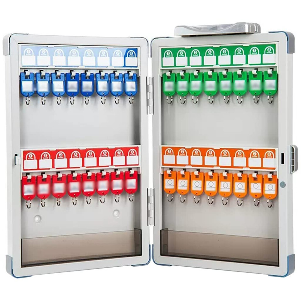 Wallmounted Key Lock Box, 32Key Capacity, Combination Lock, Protective Steel Corners, Secure Access, For Schools And Offices 9412369293626