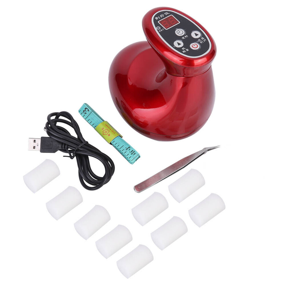 Electric Gua Sha Scraping Tool Vacuum Cellulite Massager Full Body Massage Device With Heating And Vibration Functions Magnetic Wave Heat Lymphatic