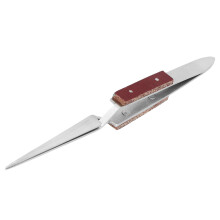 Stainless Steel Construction Cross-Lock Fiber Grip Tweezers Precision Picking Tool With 45-Degree Angled Tip Ergonomic Fiber Handle Reusable For Solde