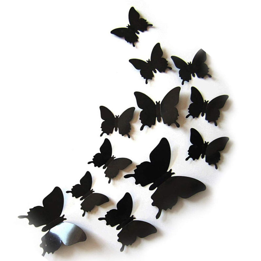 3D Butterfly Wall Decals, Realistic 3D Wall Decor, Strong Adhesiveness, DIY Shape Your Space, Vivid And Colorful Stickers For Room, Birthdays, Parties