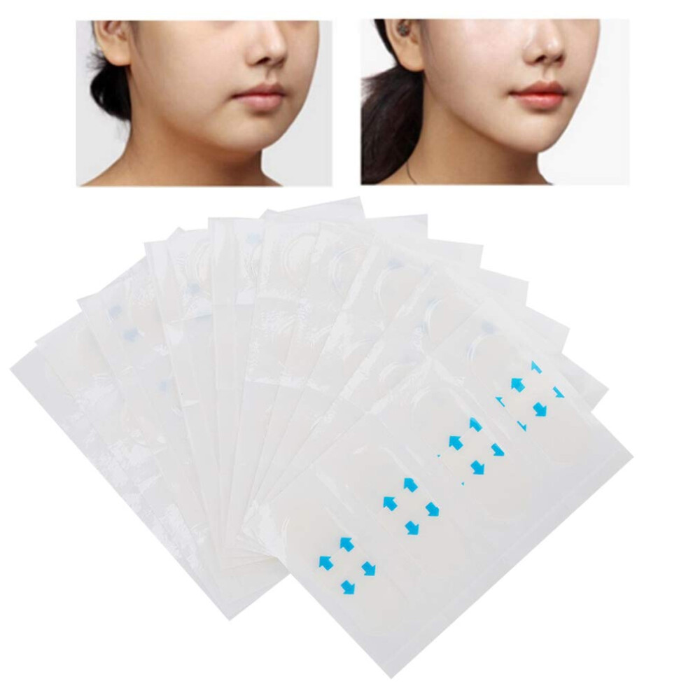 Invisible Facelift Tape for Natural Enhancements, Instantly Tightens Skin with Amazing Stickiness, Non-Surgical Neck and Jawline Lifter, Breathable an
