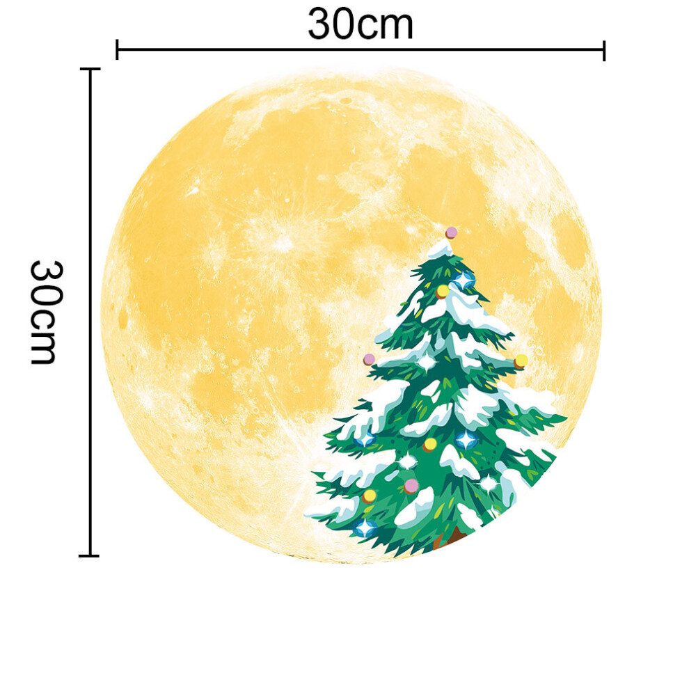 Glowing Elk Under The Moon, Luminous Wall Stickers With Waterproof Durable Construction, Eco-Friendly Materials For Kids Bedroom Decor