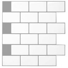 Low Maintenance Peel And Stick Backsplash Tiles, Elevate Your Kitchen With Durable 30.5X30.5Cm Heat Resistant Vinyl, Easy Installation For Bathroom Wa