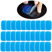 Feuilles de gel de rechange pour appareil d'entraînement abdominal professionnel, 60 unités, tonifiant musculaire sans latex pour des exercices