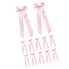 Pack Of 12 Ballet Theme Ribbon Bowknots Multicolored Party-Pink