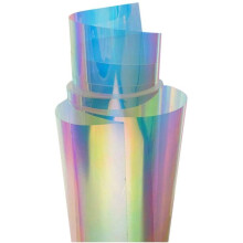 Rainbow Effect Window Film, Decorative Glass Chameleon Color for a Spectacular Visual Experience (54"x20", Chameleon Color)