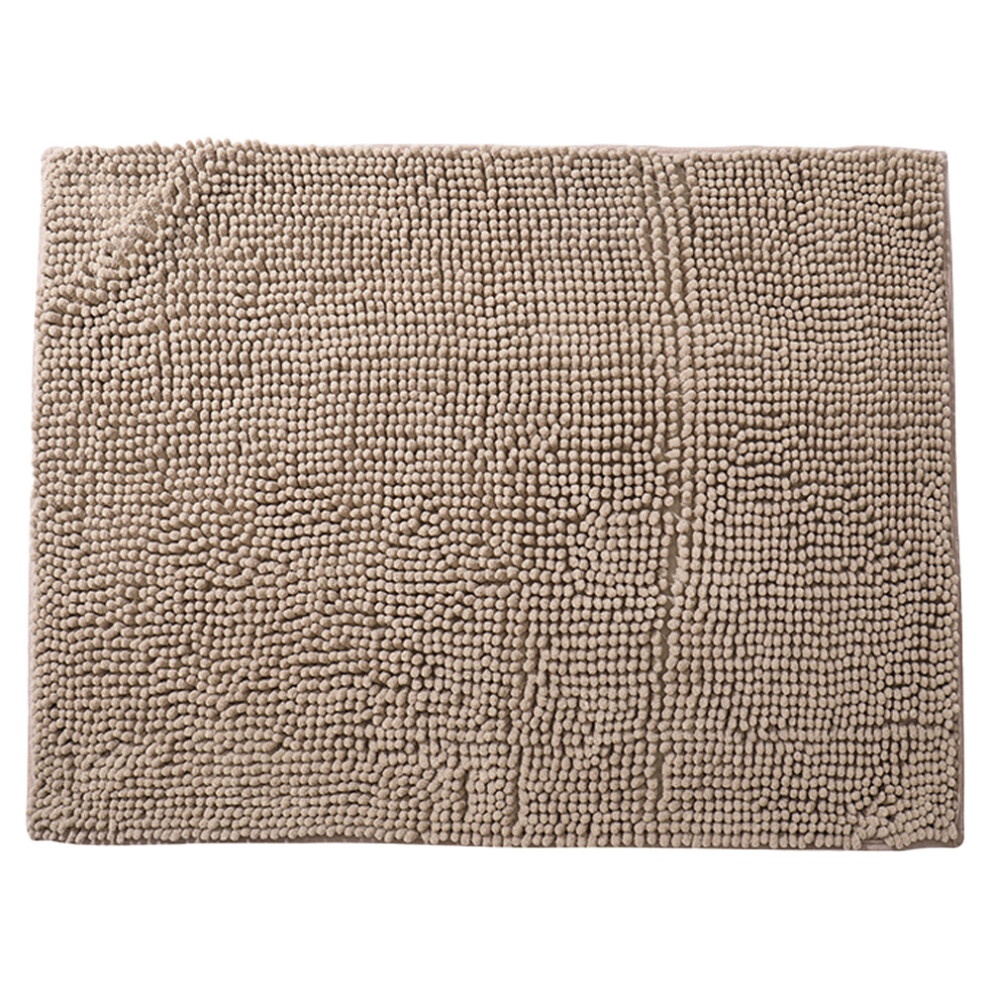 Machine Washable Chenille Bathroom Rugs, Ultra Absorbent Non-Slip Microfiber Mats For Children's Bathrooms And Holiday Homes
