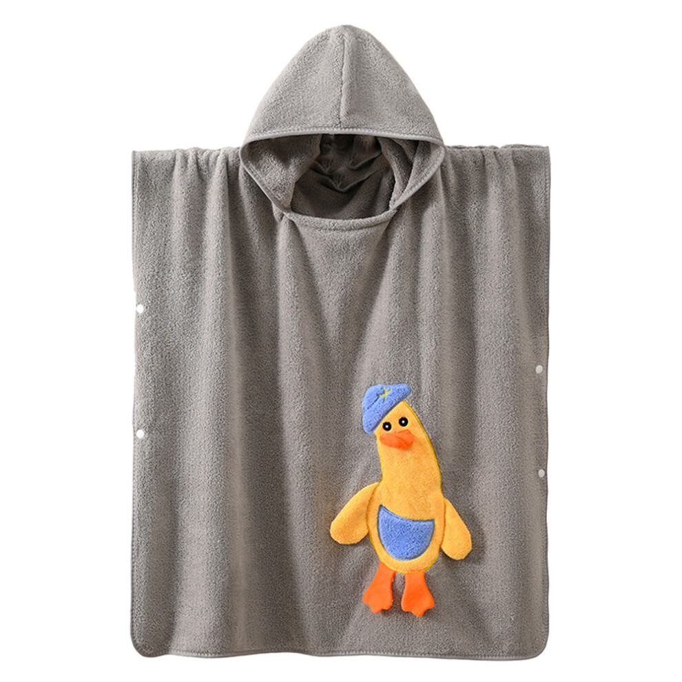 Warmth In Every Drop, Coral Fleece Hooded Towel For Kids' Bathing Bliss Orange