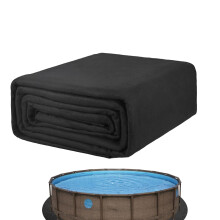 Ground Cloth Swimming Pool Foldable Floor Protector For Frame Pools, Anti Tear Liner Pad, Reusable Pool Mat 4.6 m