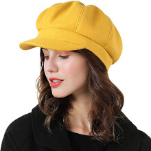 Berretto di lana da donna, cappello di lana retrò con tesa larga, leggero, pieghevole, alla moda, elegante copricapo, accessorio invernale classico