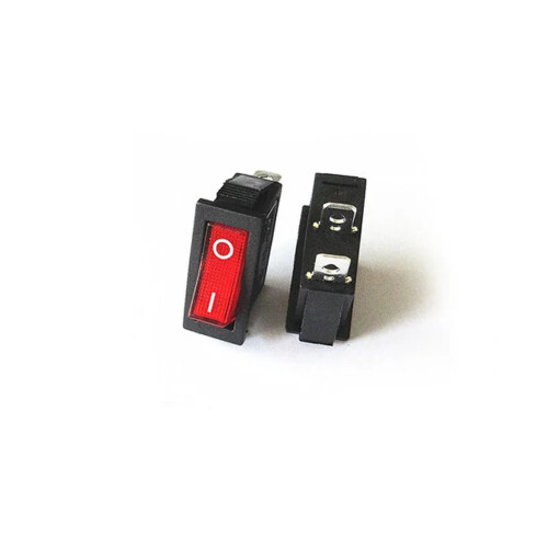 KCD3 Red Rocker Switch 3 Pin for Electric Heating Easy OnOff Control Durable Design