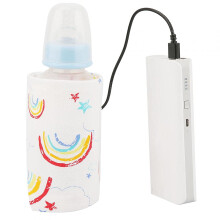 Scaldabiberon portatile per neonati, scaldabiberon da viaggio USB con materiale di alta qualità e senza agente fluorescente, scaldabiberon per