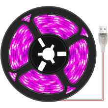 Fita de LED para cultivo de plantas, espectro completo, à prova d'água, ideal para plantas de interior, suculentas, hidroponia, estufas e jardins.