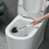 Toiletbørste med bløde TPR-børstehår, dybderenser til toiletskrubning 5