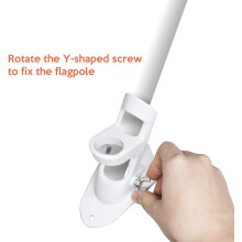 Flagpole Stand For Exterior Walls, Two-Angle Mounting Options, Durable & Rust-Free, Elevate Your Outdoor Space, Suitable For 1" Diameter Flagpoles