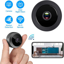Night Vision Mini Security Camera, Wireless Security Camera With Magnetic Indoor Outdoor Mounting, Offers Wide Angle Rechargeable Lithium-Ion Battery