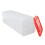 Large Red Plastic Bread Storage Box 13x34.5cm, Sealed Container 16