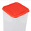 Large Red Plastic Bread Storage Box 13x34.5cm, Sealed Container 10