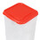Large Red Plastic Bread Storage Box 13x34.5cm, Sealed Container 6