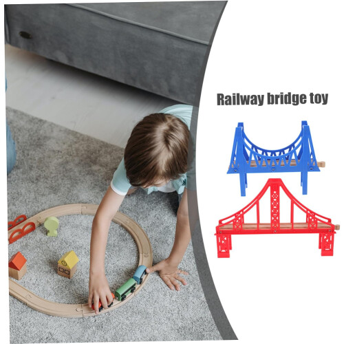 Railway Bridge Train Scene Layout Prop Track Extension Bridge Toy 1