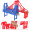 Railway Bridge Train Scene Layout Prop Track Extension Bridge Toy 5