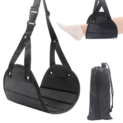 Travel Foot Elevator With Adjustable Straps Portable Leg-Black 2