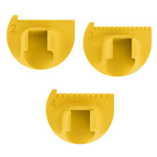 3Pieces Hand Sewing Guide Accessory Plastic Stitching-Yellow
