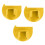 3Pieces Hand Sewing Guide Accessory Plastic Stitching-Yellow 1