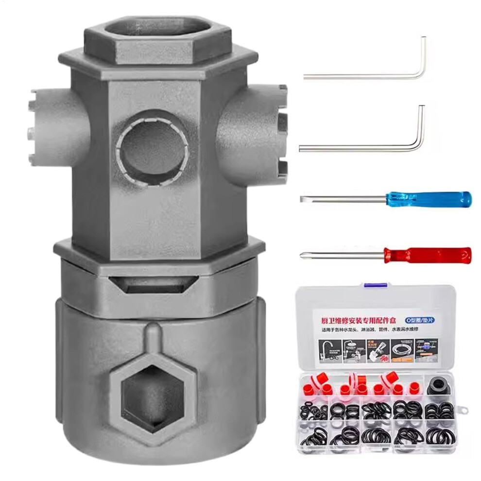 Faucet Installation Kit 16In1, Undersink Drain Key, Allinone Sink Tool For Bathrooms And Kitchens, Universal Fit 9189345122231