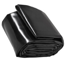 Durable Black Pond Liner 5m x 12m Waterproof Flexible Fit for Garden and Fish Ponds