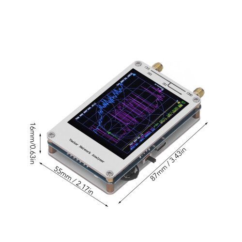 50KHz‑900MHz Vector Network Analyzer 2.8" Touch Screen Compact 1