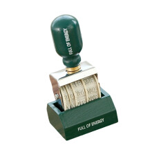 Wood Handle Date Stamper Office Stamping Tool for Cards-Green